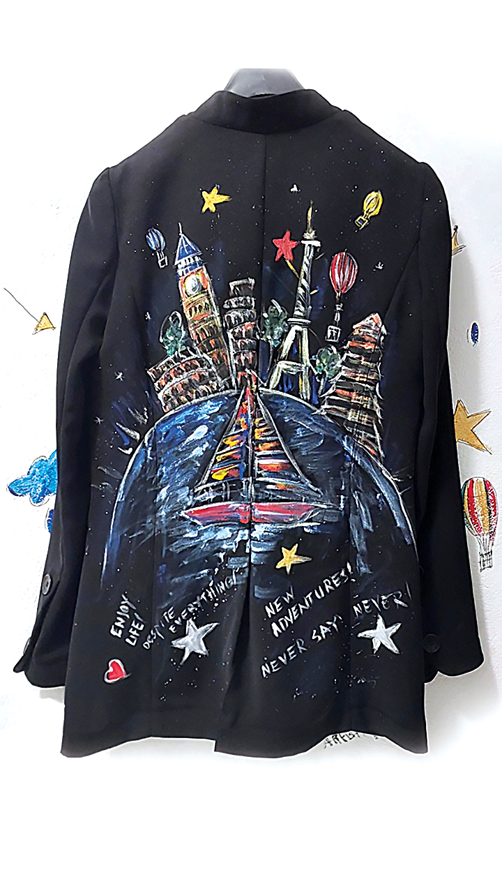 Angelina Hand-Painted Designer Jackets -2024